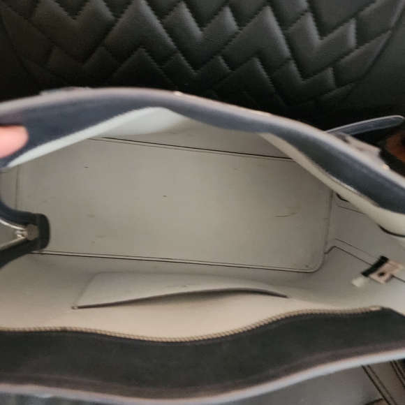 kate spade New York Navy & White Striped Top-Handle Satchel And Wallet - Picture 3 of 7